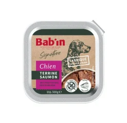 BABIN Pâtée pour chien au saumon terrine Bab'in Signature - 300 g