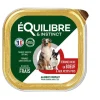 EQUILIBRE&INSTINCT Pâtée pour chien bœuf pois en barquette de 300 g