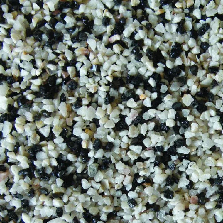 TYROL Quartz pour aquarium coloris noir et blanc Hawaï - 15 kg