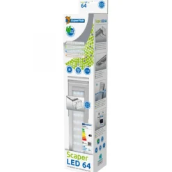 SUPERFISH Rampe LED aquarium d'eau douce 24W 7300 K - Scaper LED 64