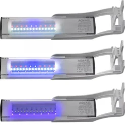 BLUE CORAL Rampe LED aquarium eau douce, lumière jour et nuit, AQUAEL Leddy Slim Duo 2.0 - blanc 10W