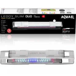 BLUE CORAL Rampe LED aquarium eau douce, blanc 16W, AQUAEL, Leddy Slim Duo Sunny & Plant 2.0 - Day & Night