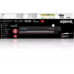 BLUE CORAL Rampe LED aquarium eau douce, duo Sunny & Plant, noir - AQUAEL Leddy Slim 2.0, 16 W