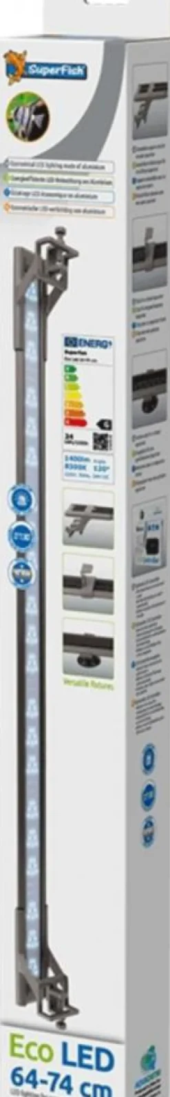 SUPERFISH Rampe LED éco aquarium 64-74cm - Eco LED
