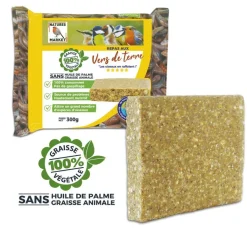 NATURES MARKET Repas aux vers pour oiseaux de la nature – 300 g