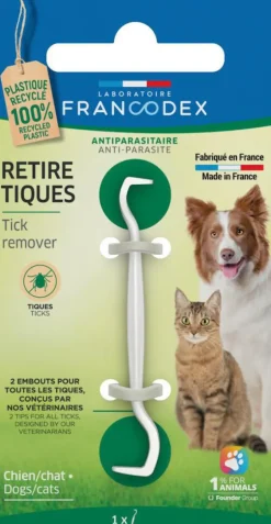 FRANCODEX Retire tiques pour chien et chat