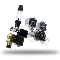 BLUE CORAL Régulateur CO2 aquarium double étape avec solénoïde intégré - CO2ART Série PRO-SE