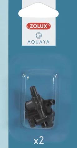 ZOLUX Robinets avec raccords pour aquarium en plastique coloris vert Aquaya - x 2