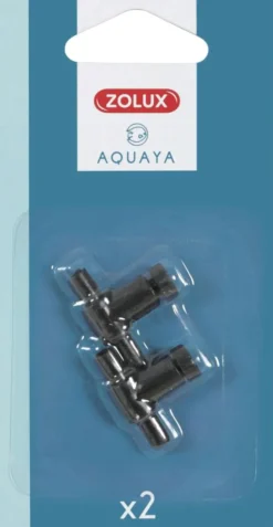 ZOLUX Robinets pour aquarium en plastique coloris noir Aquaya - x 2