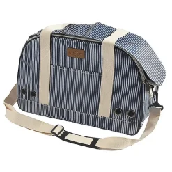 BOBBY Sac de transport pour chat ou petit chien coloris marine Tennis - 45 x 18 x 30 cm