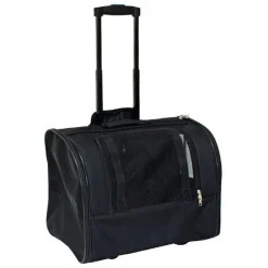 CROCI Sac de transport pour chat ou petit chien coloris noir Bobby Trolley Jolie - 44 cm