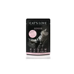 CAT'S LOVE Sachets repas au poulet pour chat, 85g