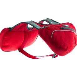 I-DOG Sacoches pour harnais du chien en tissu polyester coloris rouge Confort Trek - Taille M/L/XL 6 L