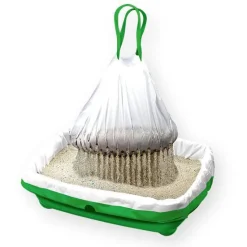 KIVIKS Sacs à litière filtrants pour chat coloris blanc - Taille M 46 x 33 x 12 cm