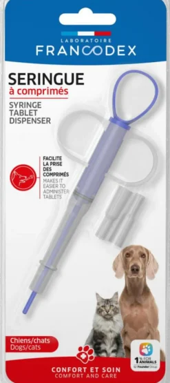 FRANCODEX Seringue à comprimés pour chien et chat
