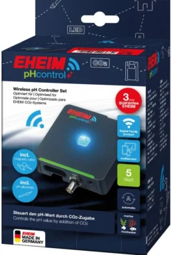 EHEIM Set contrôleur de pH WIFI pour aquarium coloris noir pHcontrol+e connecté