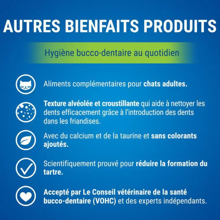 DENTALIFE Snack à mâcher pour chat Cat Saumon 40 g
