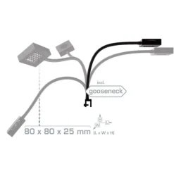 BLUE CORAL Spot LED pour aquarium d'eau de mer, 9000 K, AQUA MEDIC, modèle Qube 40