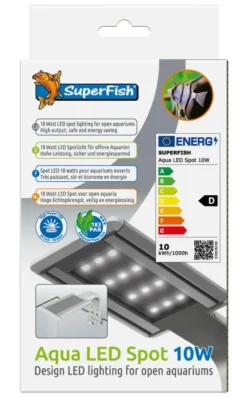 SUPERFISH Spot LED pour aquarium ouvert coloris gris 10W