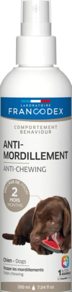FRANCODEX Spray anti-mordillement pour chiot et chien - 200 ml