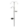 HAMIFORM Station d'alimentation melva noire à 5 supports 50 x 20 x 189 cm