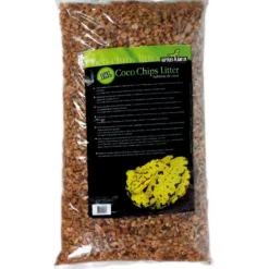 REPTILE PLANET Substrat pour terrarium coloris marron éclat de coco e Coco Chips Litter - 18 L