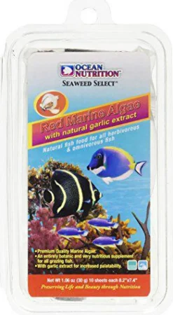AS AQUA Supplément nutritif algues marines rouges pour poissons d'aquarium Océan Nutrition - 20 g