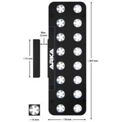 BLUE CORAL Support à boutures spécialisé, 16 trous, ARKA MyReef Frag Rack