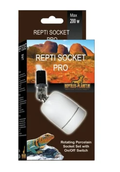 REPTILE PLANET Support de lampe pour terrarium en porcelaine coloris blanc Repti Socket