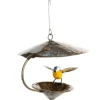 CHOUETTE AND CO Suspension mangeoire métal forme cône avec mésange