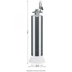 BLUE CORAL Système CO2 bio médium, ARKA MyScape - contenance 2,4L
