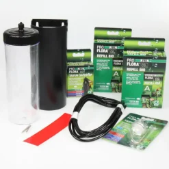 JBL Système de fertilisation bio au CO2 pour plantes en aquarium d’eau douce de 40 à 110 litres Proflora C02 Advanced Bio Set