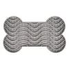 FLAMINGO Tapis à lécher avec ventouses coloris gris yummee - 29,8 cm