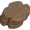 FLAMINGO Tapis de nidification pour oiseaux coloris marron en feutre Japie – x 6