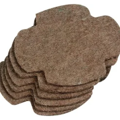 FLAMINGO Tapis de nidification pour oiseaux coloris marron en feutre Japie – x 6