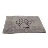 DGS Tapis gris à motif pattes M - 79 x 51 cm
