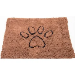 DGS Tapis marron à motif pattes M - 79 x 51 cm