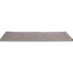 TRIXIE Tapis pour petit mammifère et rongeur en polaire coloris gris et turquoise – 120 x 65 cm