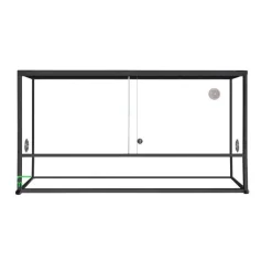 REPTILES PLANET Terrarium pour reptile coloris noir en aluminium Reptile Planet Élégance – 80 x 45 x 45 cm