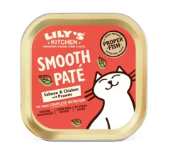 LILY'S KITCHEN Terrine au saumon et poulet avec crevettes pour chat Lily’s Kitchen - 85 g