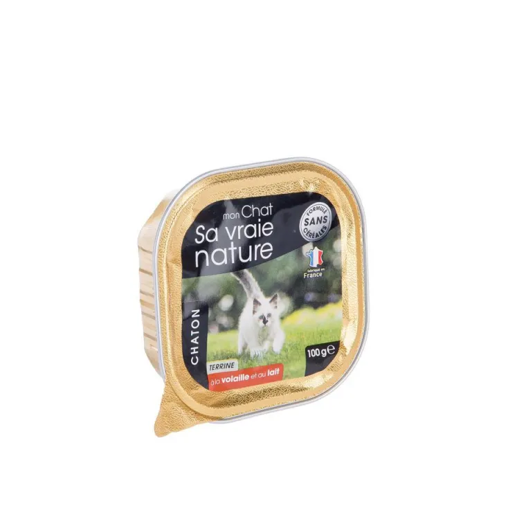 SA VRAIE NATURE Terrine pour chaton volaille lait - 100 g