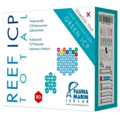 BLUE CORAL Test de laboratoire aquarium complet, FAUNA MARIN, modèle Reef ICP - analyse totale
