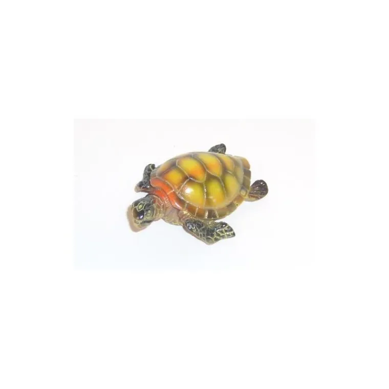 LABEO Tortue de mer multicolore en résine grand modèle 8 x 6 cm