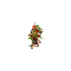 TYROL Tour de nœuds multicolore pour oiseaux 25 cm