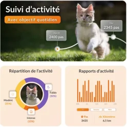 WEENECT Traceur GPS pour chat coloris blanc