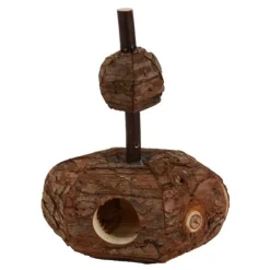 BUBIMEX Tunnel en bois pour rongeurs 14x12xH17 cm