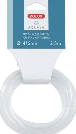 ZOLUX Tuyau à air pour aquarium en cristal coloris transparent S/Skin - 2,5 M 4/6 mm