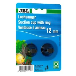 JBL Ventouses de fixation pour un thermomètre d'aquarium ou de terrarium en caoutchouc coloris noir – x 2