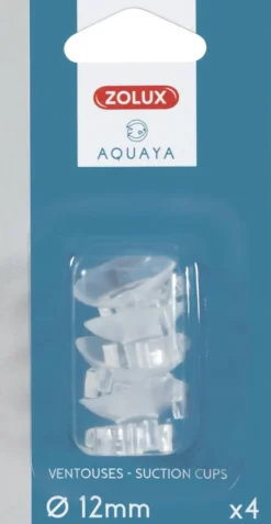 ZOLUX Ventouses pour aquarium coloris transparent Aquaya - Ø 12 mm x 4