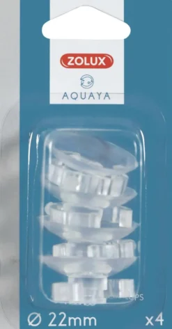 ZOLUX Ventouses pour aquarium coloris transparent Aquaya - Ø 22 mm x 4